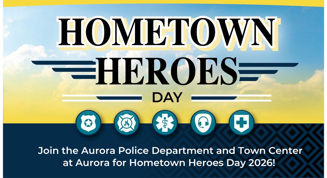 Hometown Heroes Day 2026 graphic featuring police, fire, emergency medical and dispatch symbols.